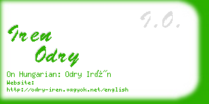 iren odry business card